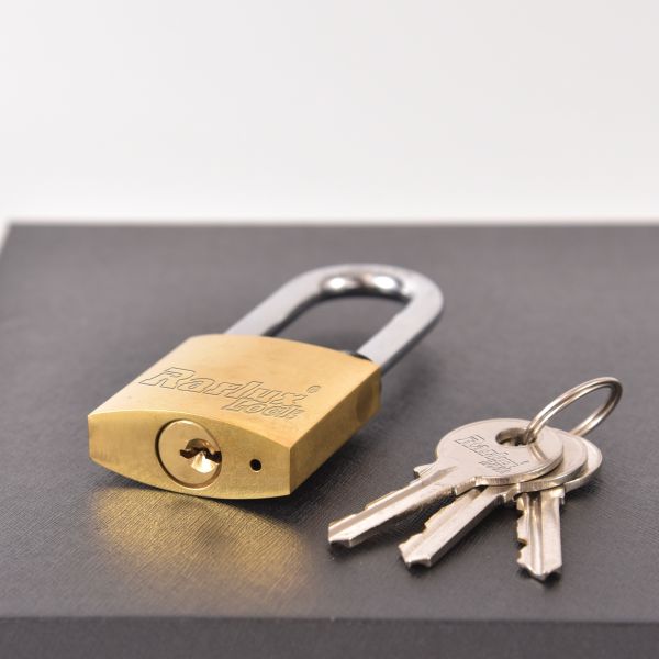 Rrlux Hot Selling Customized Durable Brass Padlocks with 3 Brass Keys-Direct Sales Factory Price
