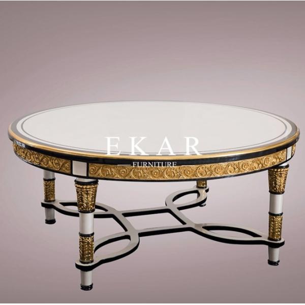 Spanish royal family wooden natural solid wood antique coffee table FLN-M-CJ202