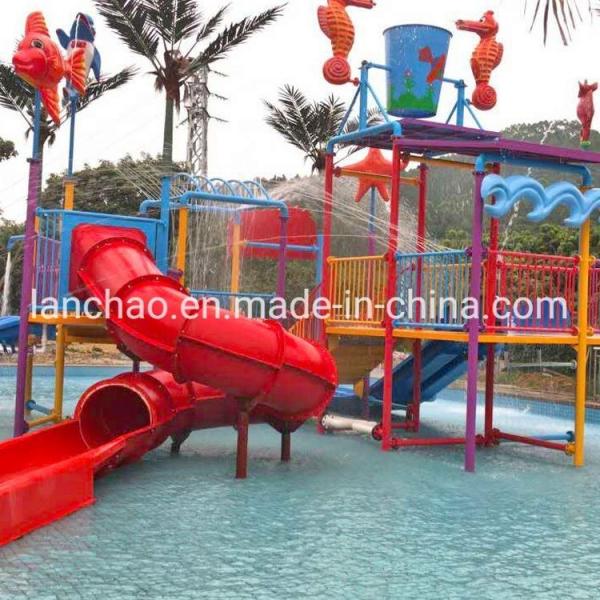 Mini Fiberglass Splash Water Playground Water House For Aqua Park