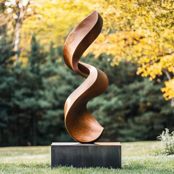 2.5mm Thickness Contemporary Bronze Ethereal Rise Sculpture 150cm Height for Garden Decoration in Indoor Outdoor Spaces