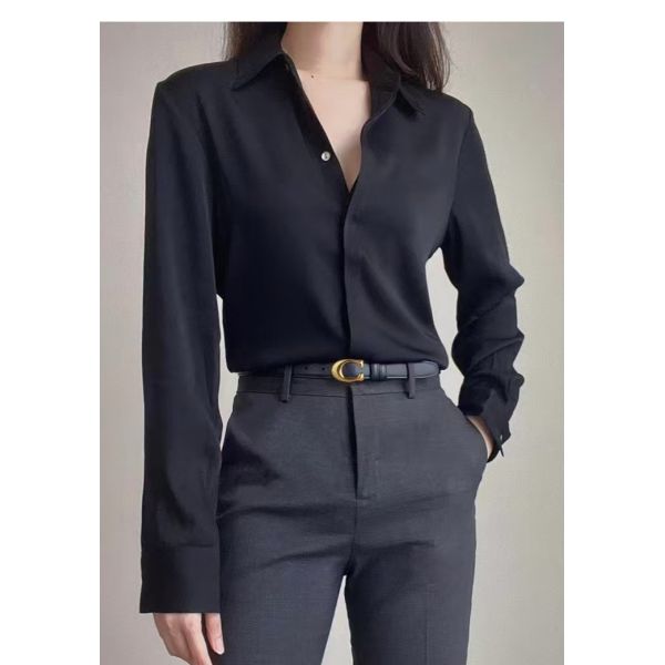 Women's double-sided genuine leather belt, fashionable solid jeans belt, Instagram style, plate buckle, high-quality women's belt, minimalist
