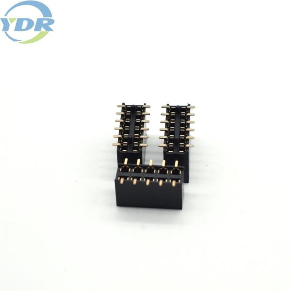 2.54mm Female Pin Header U type Single Row LCP Tin Plated Material
