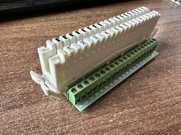 20 Pole Screw Terminal Block with 10 Pairs Krone Type PCB Type Disconnection or Switching Module LSA PLUS Krone