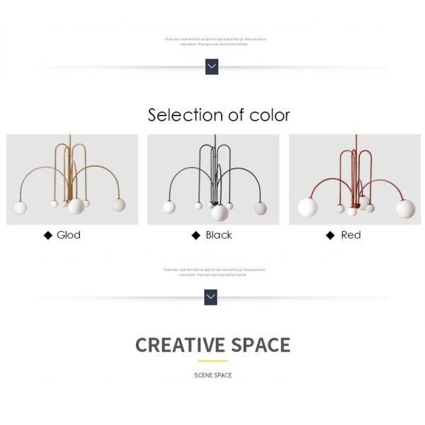 Nordic Minimalist Pendant Light for Living Room Restaurant Lamp（WH-AP-668）