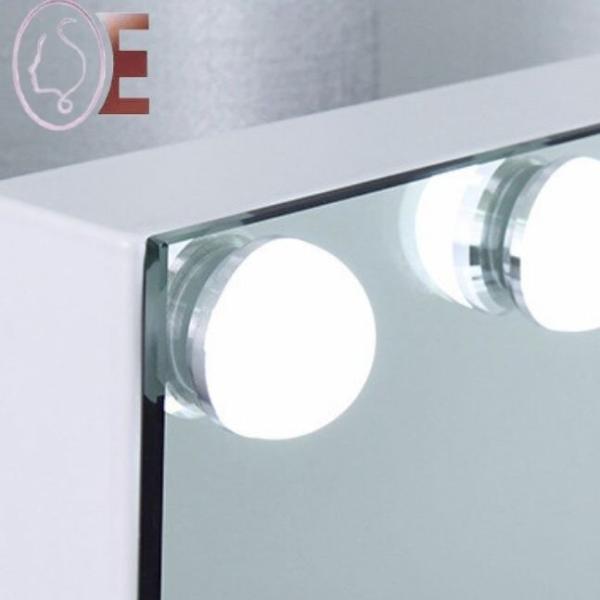 Compact Led Hollywood 10x Vanity Mirror Plexiglass Material
