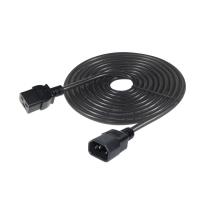 IEC C19 から C14 電源コード 16AWG 250V 1.8m 工業機器用
