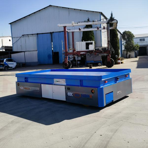 Heavy Duty Transporter Platform Material Handling Battery Powered Transfer Trolley