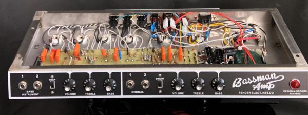 Custom 1964 Grand Bassman Black Panel Pre-CBS Guitar Tube Amp Head 50W, AA864 Circuit, Rare Variant