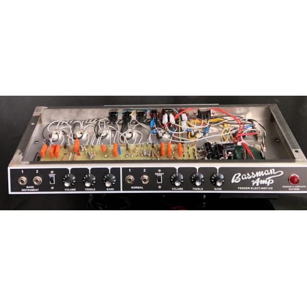 Custom 1964 Grand Bassman Black Panel Pre-CBS Guitar Tube Amp Head 50W, AA864 Circuit, Rare Variant