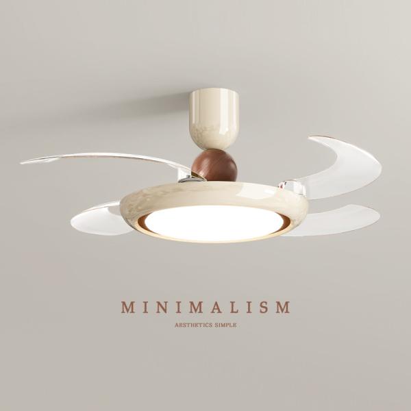 Ventilateurs intérieurs de luxe de 42 pouces, Ventilateurs de plafond de salon modernes avec des lumières lumineuses