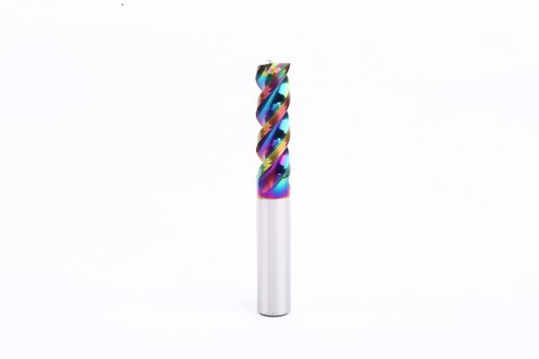 DLC Coating Tungsten Steel Aluminum End Mill With Center Cutting
