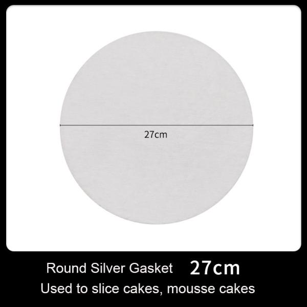 Direct Exquisite Food Grade Circle Cardboard Cake Paper Boards Round Silver Base Tray