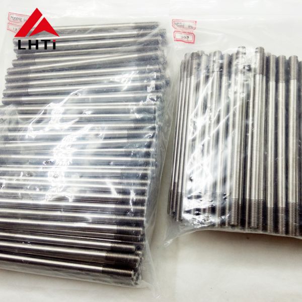 8mm / 10mm Titanium Stud Bolts With Hex Lock Nuts For Chemical