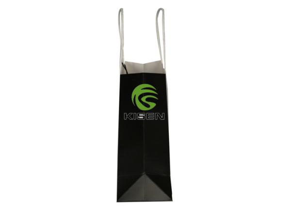 White Paper Carrier Bags With Twisted Handles , Shopping Recycled Kraft Paper Bags