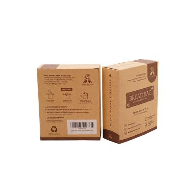 Caixas amigáveis da caixa de dobradura de Eco que imprimem a cor feita sob encomenda brilhante para o saco do pão