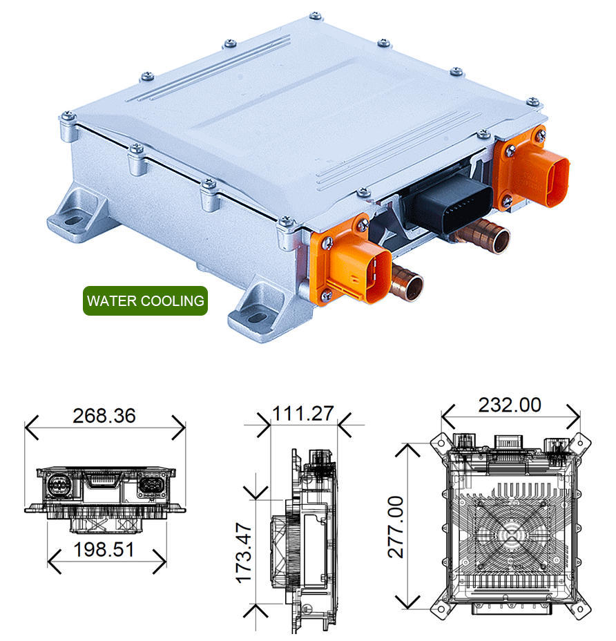 CTS 6.6kW  IP67 Waterproof On board charder OBC  with CAN Bus Communication for electric vehicles