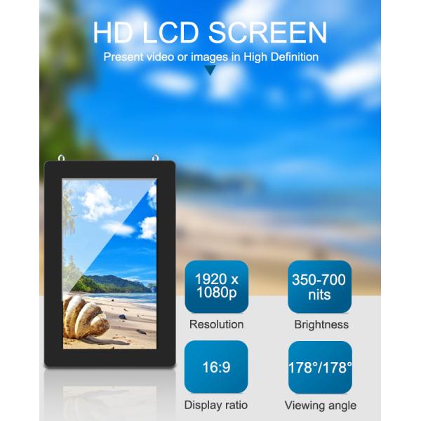 FCC Waterproof IP55 Interactive Outdoor Kiosk For Advertisement