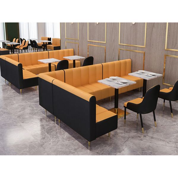 Nordic Orange Retro Dining Chairs Ergonomic Design Coffee Shop Restaurant Marble Dining Table Modern Armchairs
