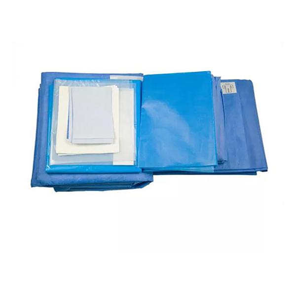 Paquete quirúrgico de encargo disponible paciente del paquete del procedimiento de puente de SMS SPP de la laminación quirúrgica verde estéril quirúrgica del paquete