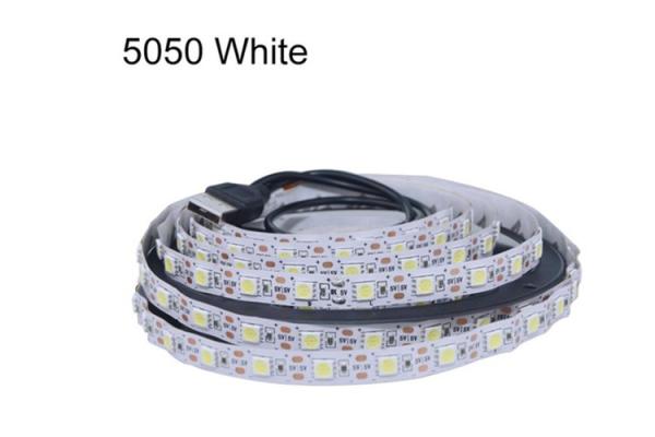 5V RGB 5050SMD Usb Powered Led Strip IP33 IP65 Waterproof Ribbon Tape For TV PC Backgroud