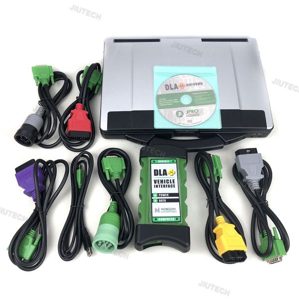 CF53 laptop with 2024 DLA for  dla diagnostic tool+2.0 Vehicle Interface Diesel Newest software Heavy Duty Truck Scanner Diagnostic Tool