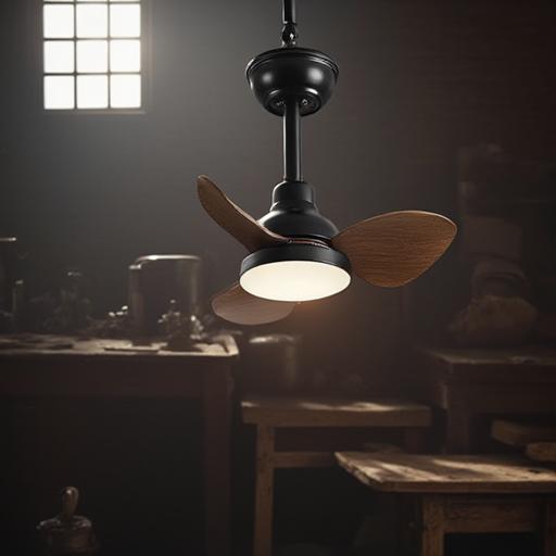 Ventiladores de techo para el hogar con diseño moderno de 110-220V con cuerpo de lámpara de hierro o madera contrachapada y 80 Ra
