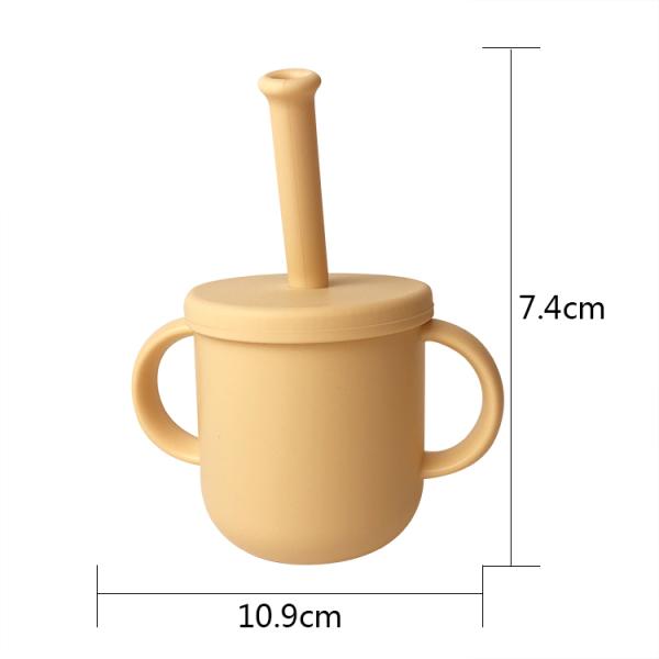 7 Pieces Silicone Baby Feeding Set Carrot Shape Dining Table Mat Suction Cup