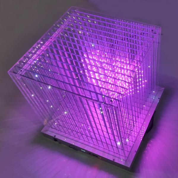 Cubo LED para Decoração 50000 Horas Duração de vida 11,59kg Peso do produto Caixa de exposição 3D