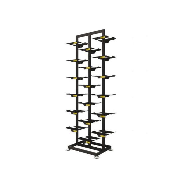 Metal Display Rack for Regular Size Shoes in Supermarkets and Stores Wheels Shoe Store
