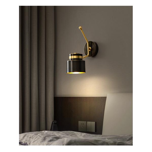 Bedroom bedside wall lamp single-head living room restaurant hotel foyer bedside light （WH-VR-85)