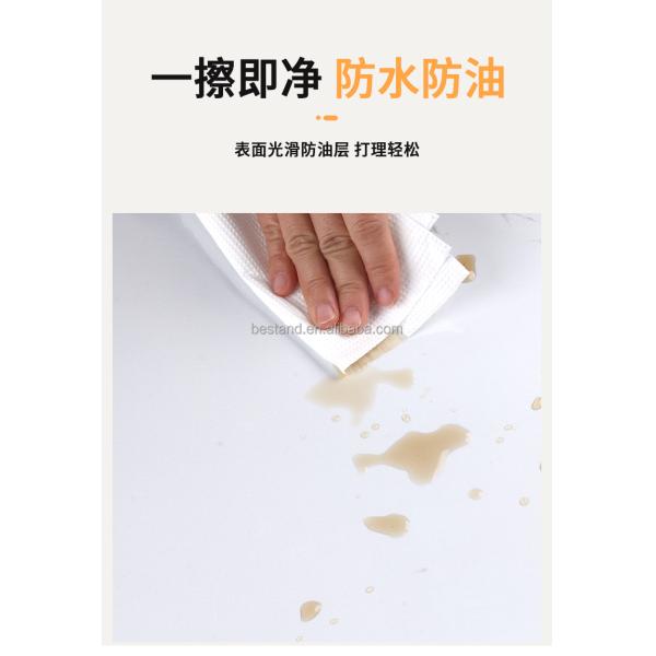 Apartment Cream Marble Effect Wallpaper Bedroom 60cm*10m Moisture Proof