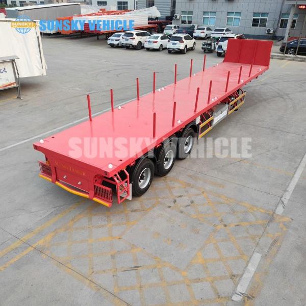 Long-Haul Flatbed Semi Trailer 3-Axle Flatbed Trailer FLAT DECK For Sale