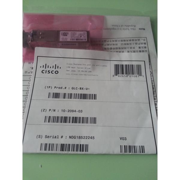 Приемопередатчик канала волокна модулей GLC-BX-U Cisco 10G SFP для передачи 10KM