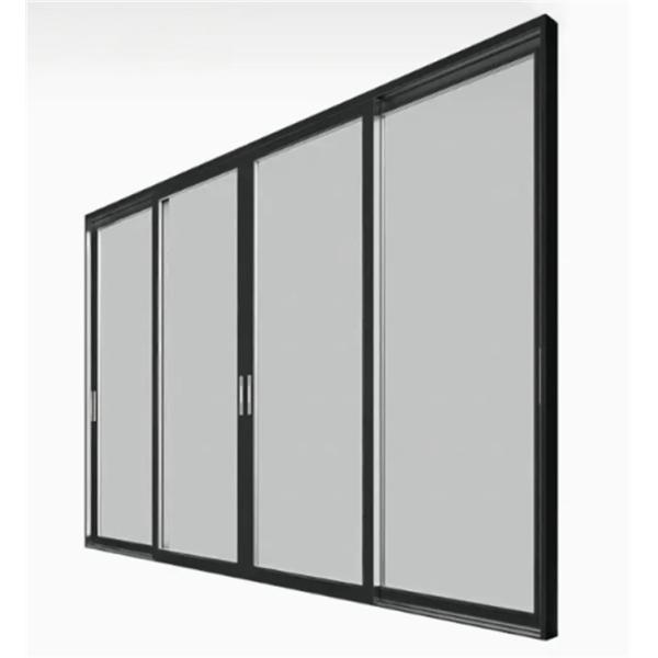 США стандарты Алюминиевые наружные стеклянные подъемные раздвижные двери с материалом для двора