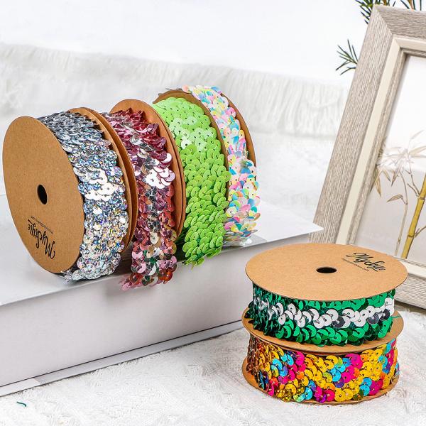 MSD 2.5cm Stretch Sequin Ribbon The Perfect Choice for Bling Bling Party Decoration