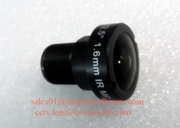 1/2.5 1.58mm/1.6mm 5Megapixe M12 Mount 180degree IR Fisheye Lens, 5MP Panoramic camera lens