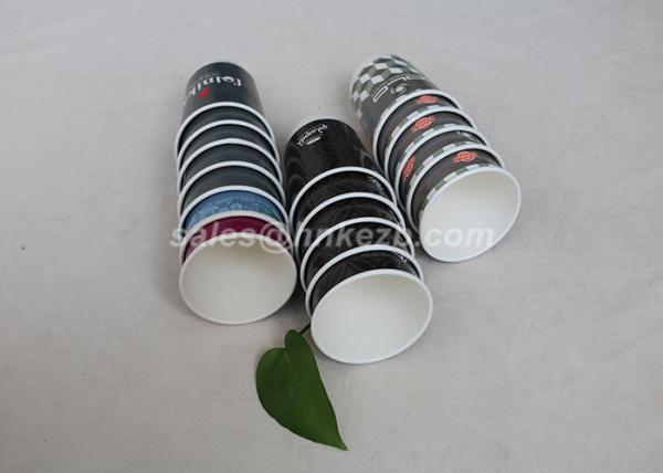 Logo Custom Printed Paper Cups , Eco Friendly Custom Coffee Paper Cups Recycled