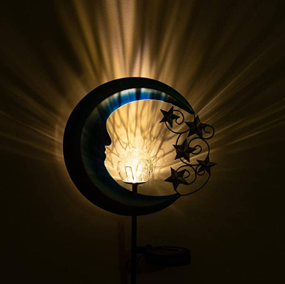 Metal IP65 Waterproof Solar Moon Garden Light