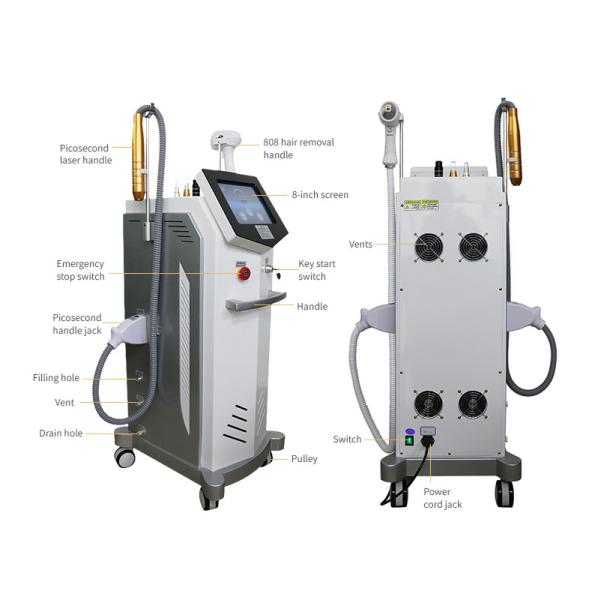Stationary 808nm Laser Hair Removal Equipment Professional Laser Tattoo Removal Machine