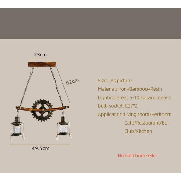 Retro Pendant Lamp Loft Bar Study Dining Room Cafe Restaurant Pub Industrial Pendant Lamp(WH-VP-103)