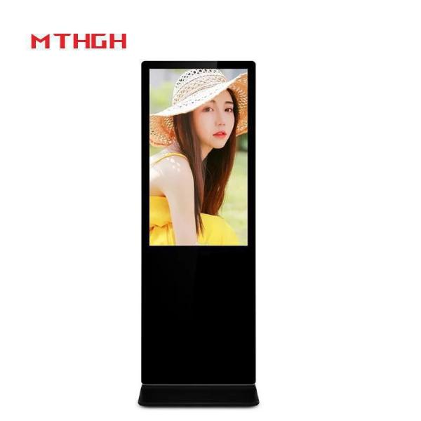 43 Inch Floor Standing Digital Signage with Wi-Fi Bluetooth USB and 1920x1080 Resolution
