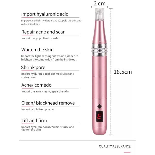 Профессиональная ручка Microneedling - беспроводная ручка Derma автоматическая - самый лучший инструментальный ящик заботы кожи для стороны и тела
