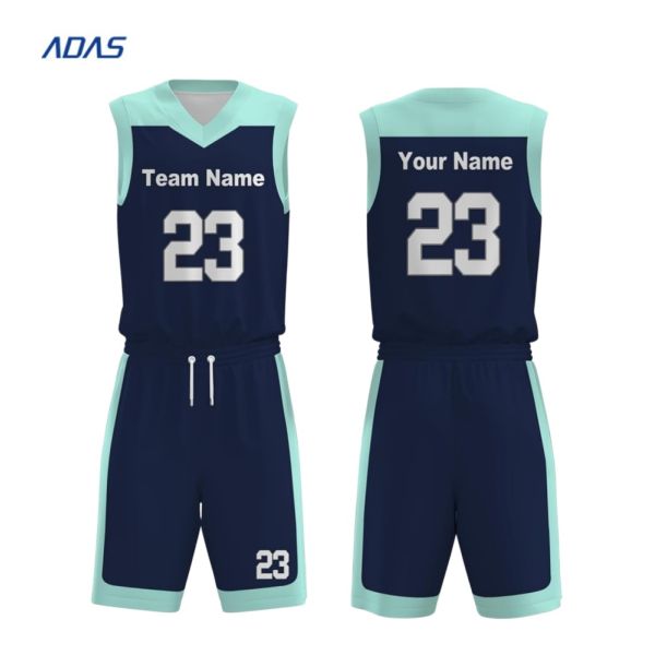 Custom Designed Breathable Reversible Basketball Jersey Printed Logo Sportswear Uniform
