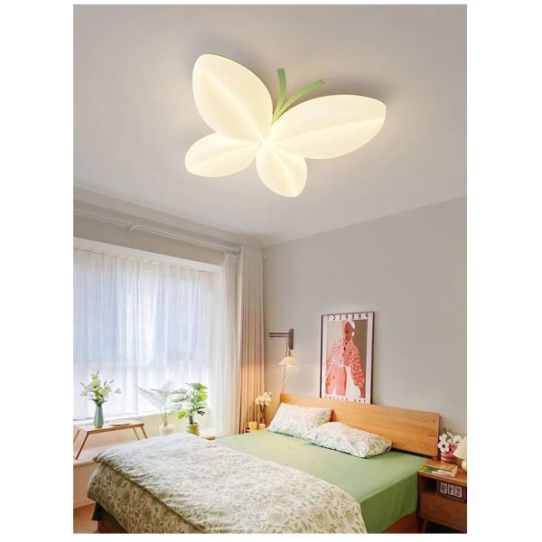 Bedroom Ceiling Lamps Creative Princess Room Little Girl Warm Romantic Butterfly Ceiling Lights(WH-MA-312)