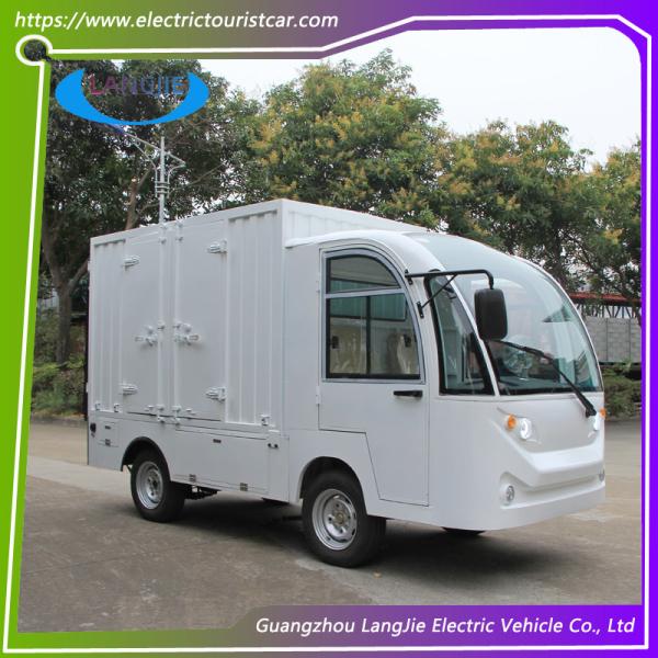 2 Seats Electric Cargo Car AC Motor Electric Transit Van For Hotel Buggy Car With Door
