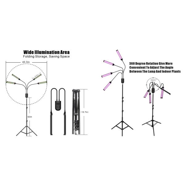 Большое СИД заводов 60W растет света с умным и удаленным Controler