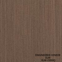 0Folha de revestimento de madeira de olmo de.5mm para painéis sofisticados 2500-3100mm Cor cortada por quarto alongada de marrom ELM-580Q/125Q/1278Q