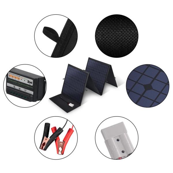 120 Вт водонепроницаемая наружная складная солнечная панель