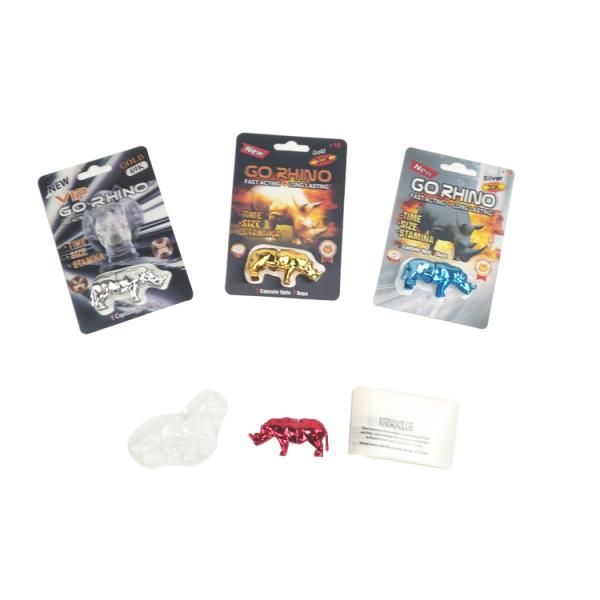 Newest Mamba Black Horse Super Panther 3D Card For Packing Male Enhancement Pills Rhino 600K 700K Platinum Sex Pill Pack