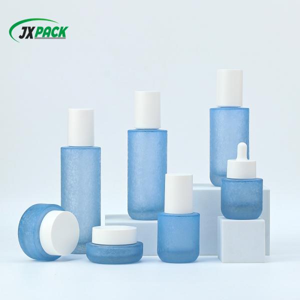 Custom Glass Cosmetic Bottle for Lotions and Creams